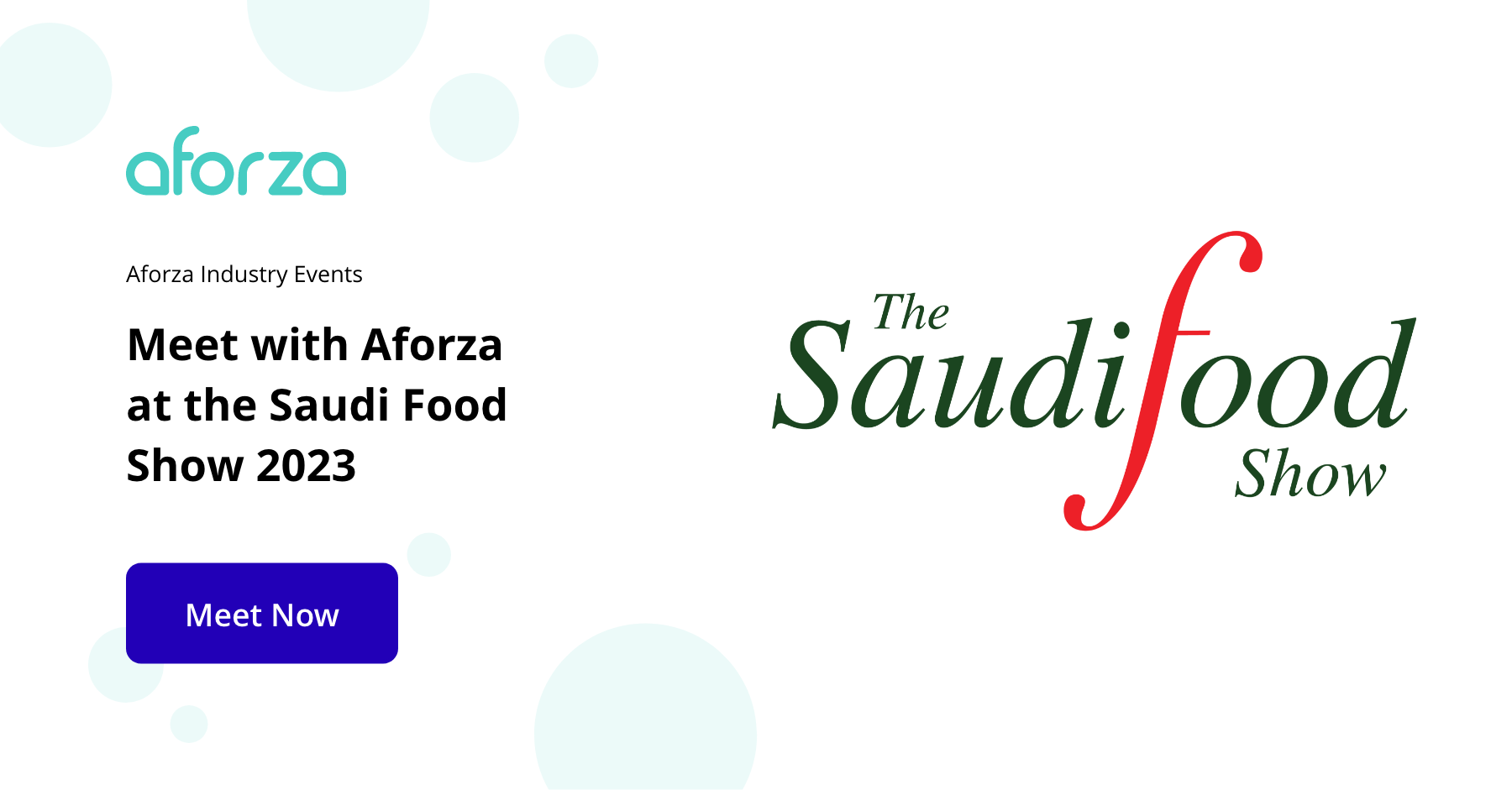 Let's Meet at The Saudi Food Show 2023